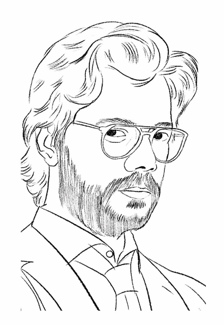 Desenhos de La Casa de Papel para colorir - Bora Colorir