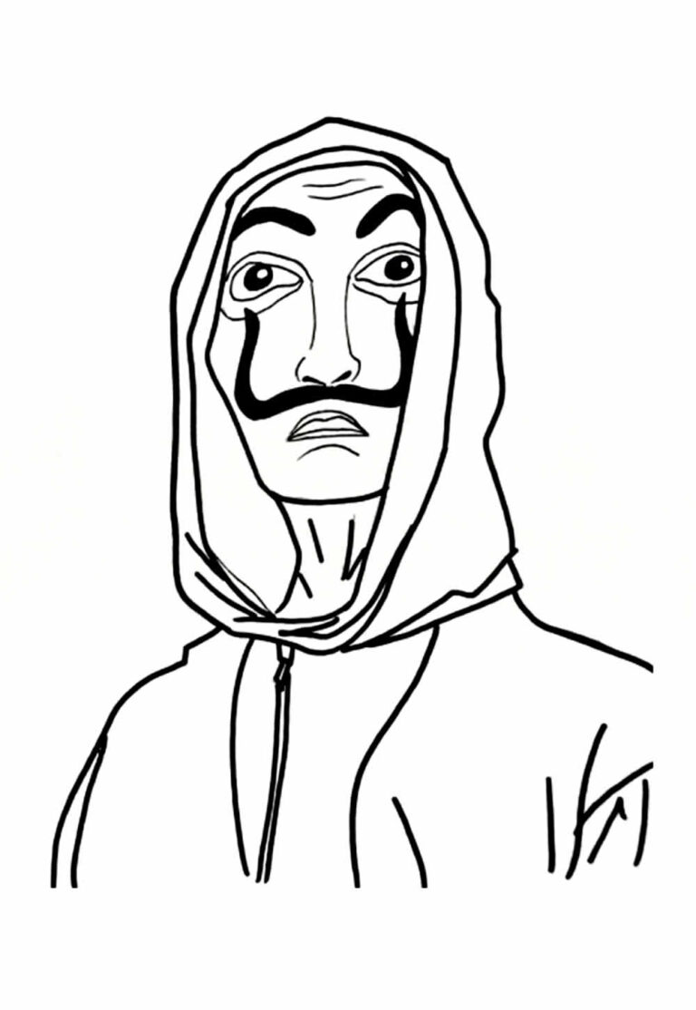 Desenhos de La Casa de Papel para colorir - Bora Colorir