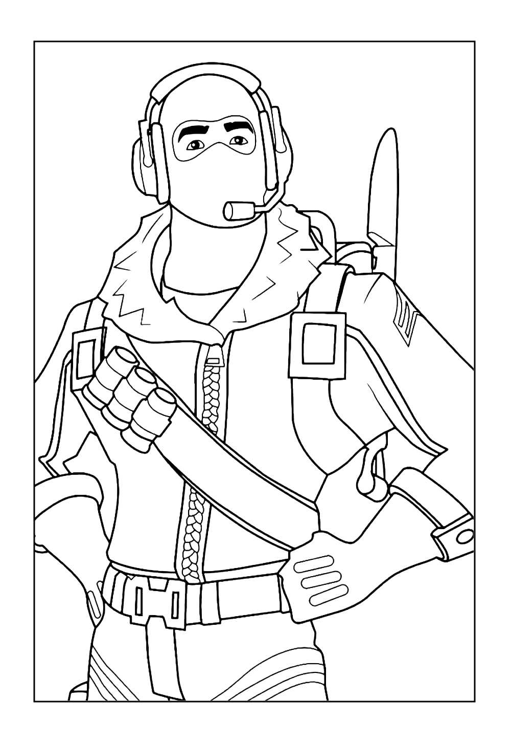 Desenho de Fortnite para imprimir