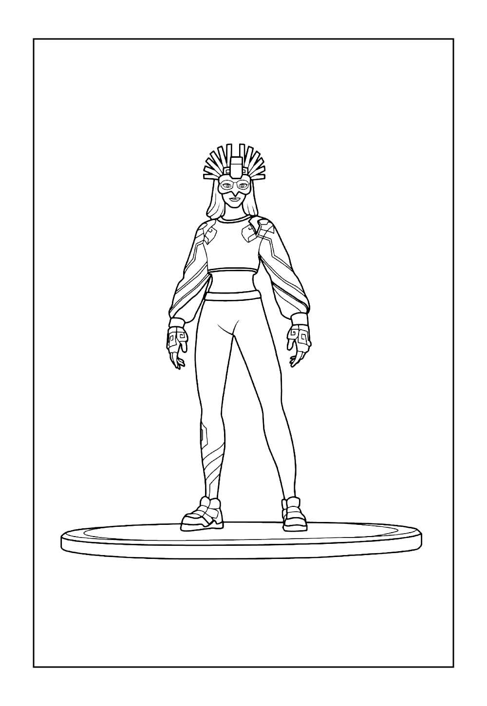 Desenho de Fortnite para colorir