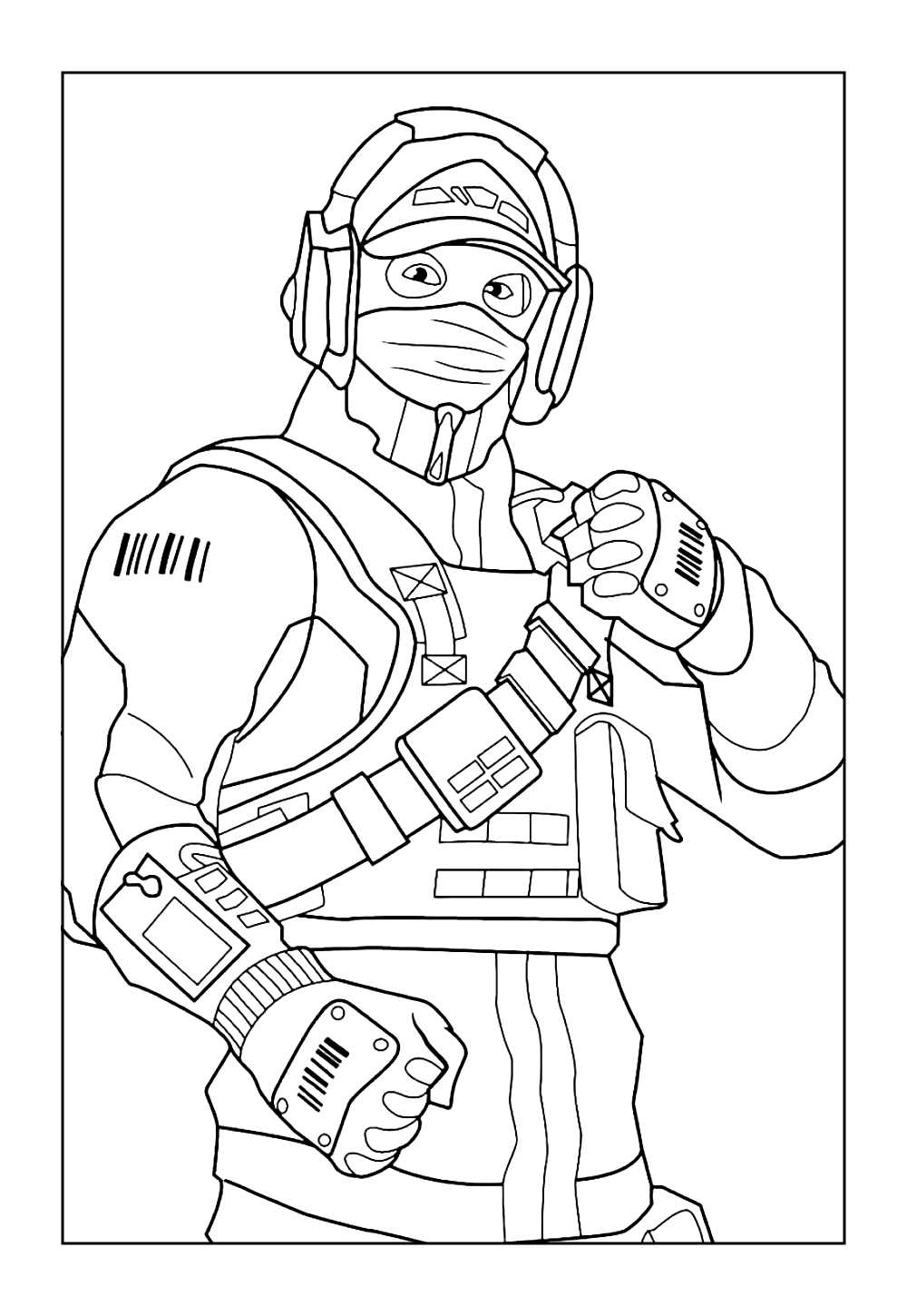 Desenho Fortnite para Colorir