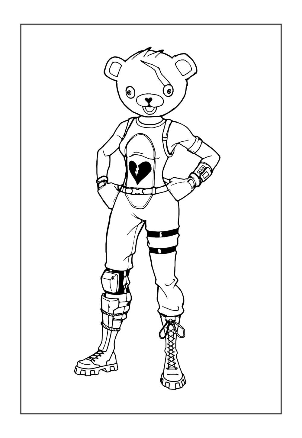Desenho de Fortnite para colorir