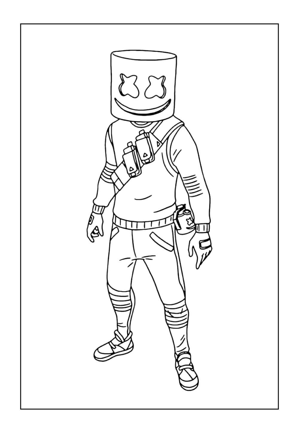 Desenho de Fortnite para pintar
