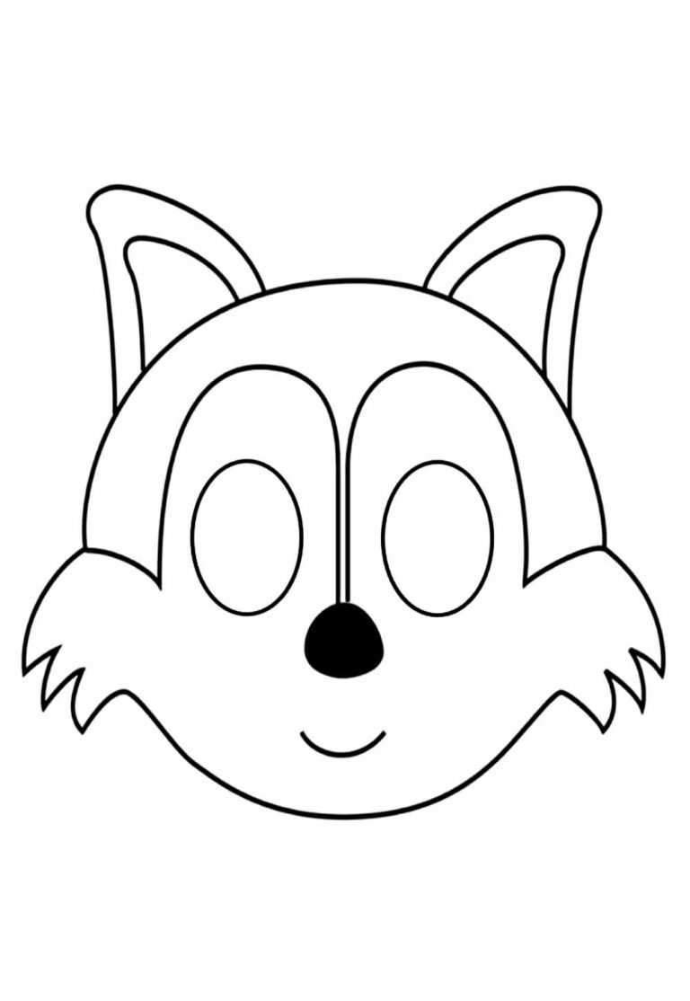 Máscaras de Animais para imprimir e colorir - Bora Colorir