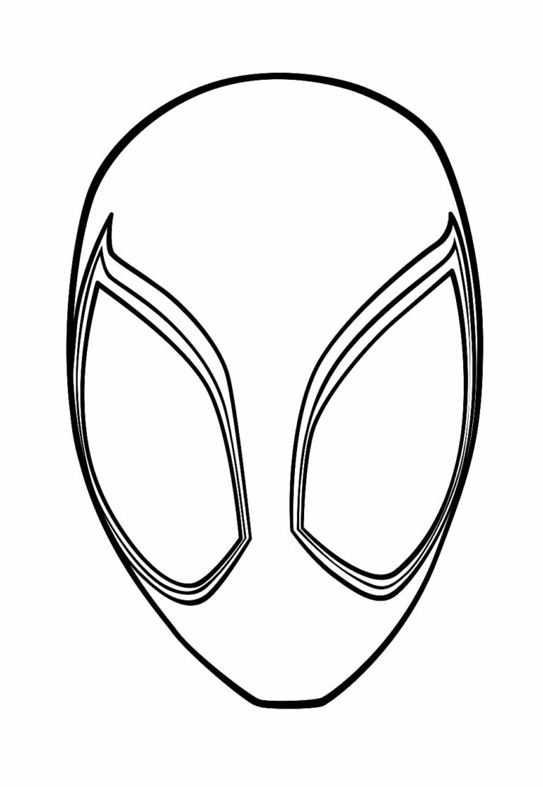 Máscaras de Homem-Aranha para colorir - Bora Colorir
