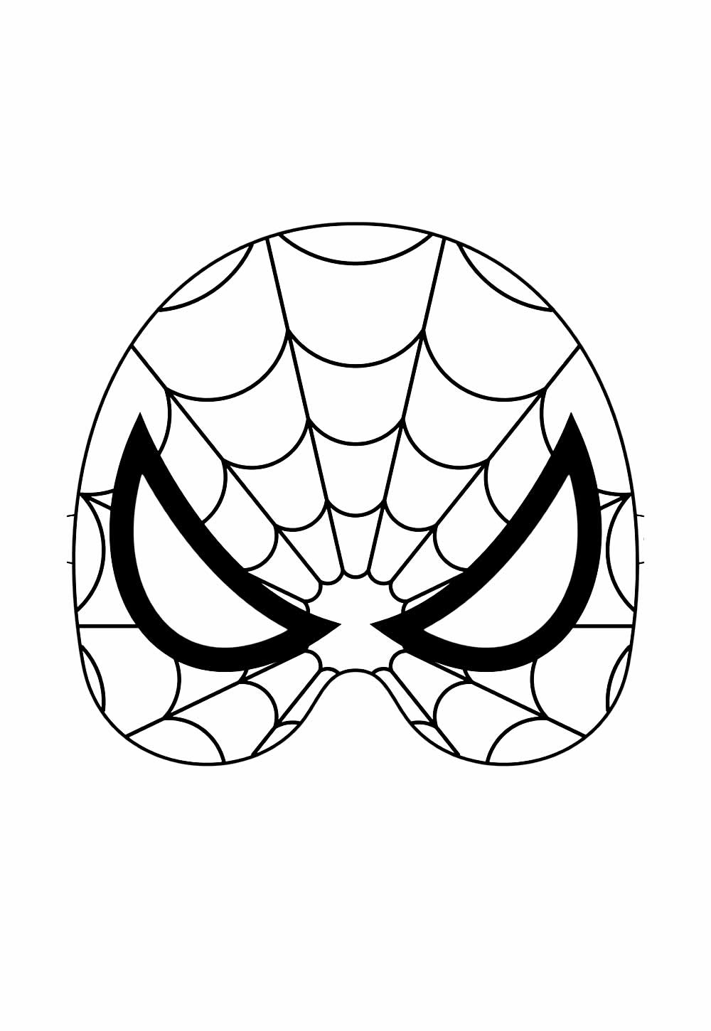 Máscara de Homem-Aranha para imprimir