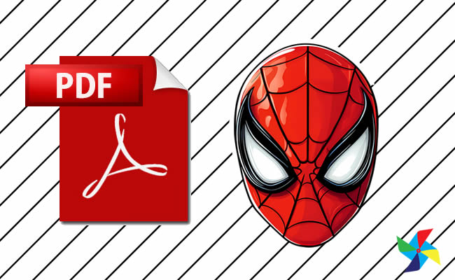 Máscaras de Homem-Aranha em PDF