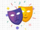Máscaras de Teatro para colorir