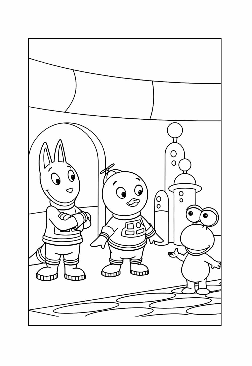 Desenho de Backyardigans para colorir