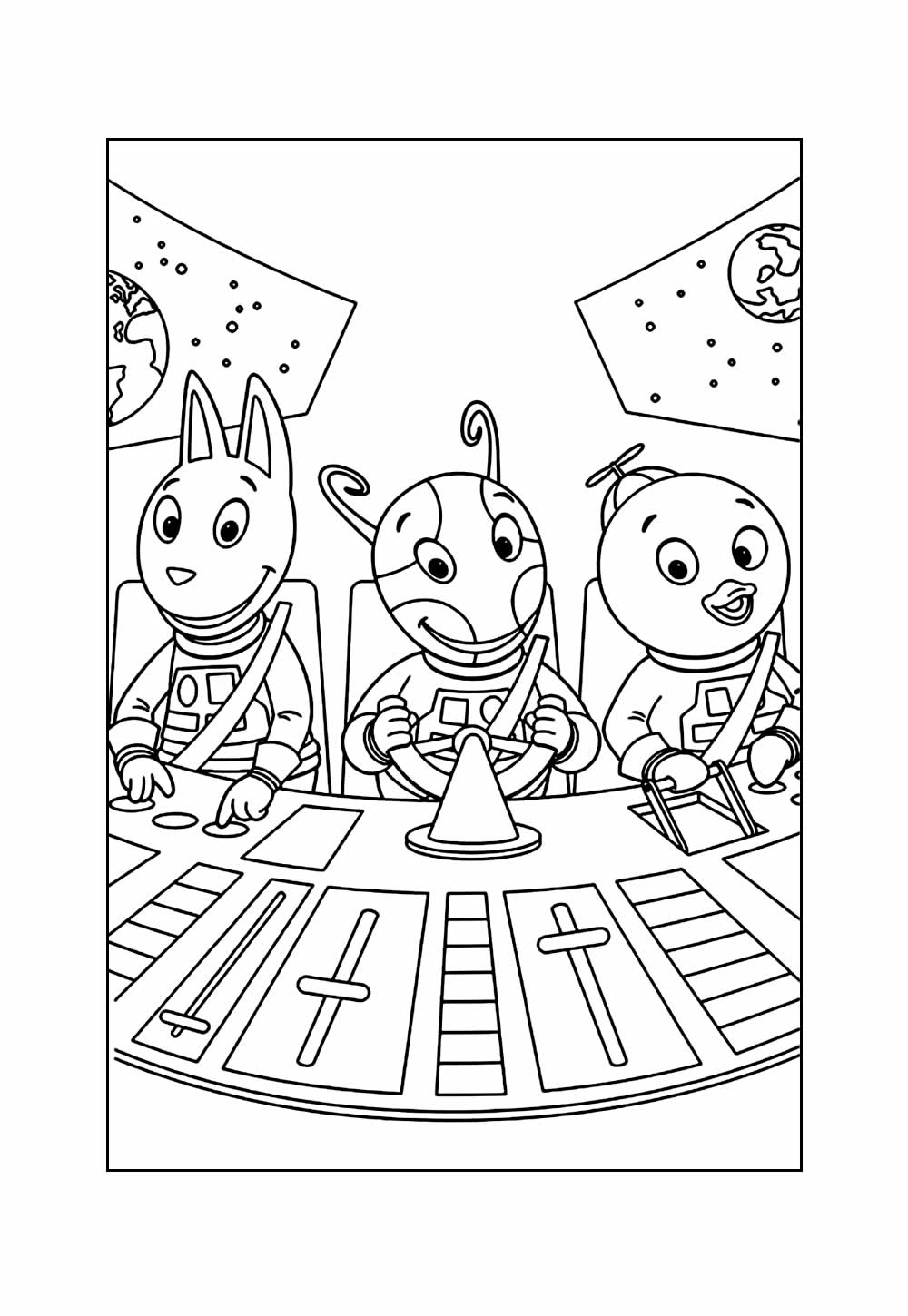 Desenho de Backyardigans para imprimir