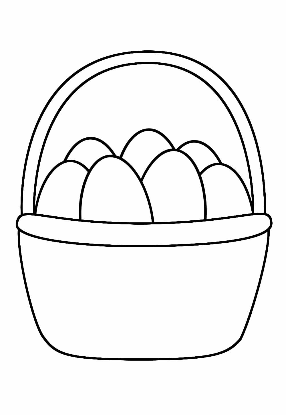 Desenho de Páscoa para colorir