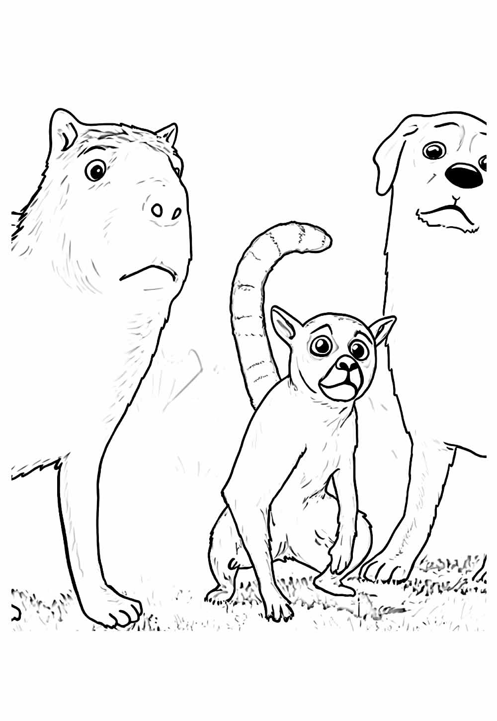 Desenho de Flow para imprimir e colorir
