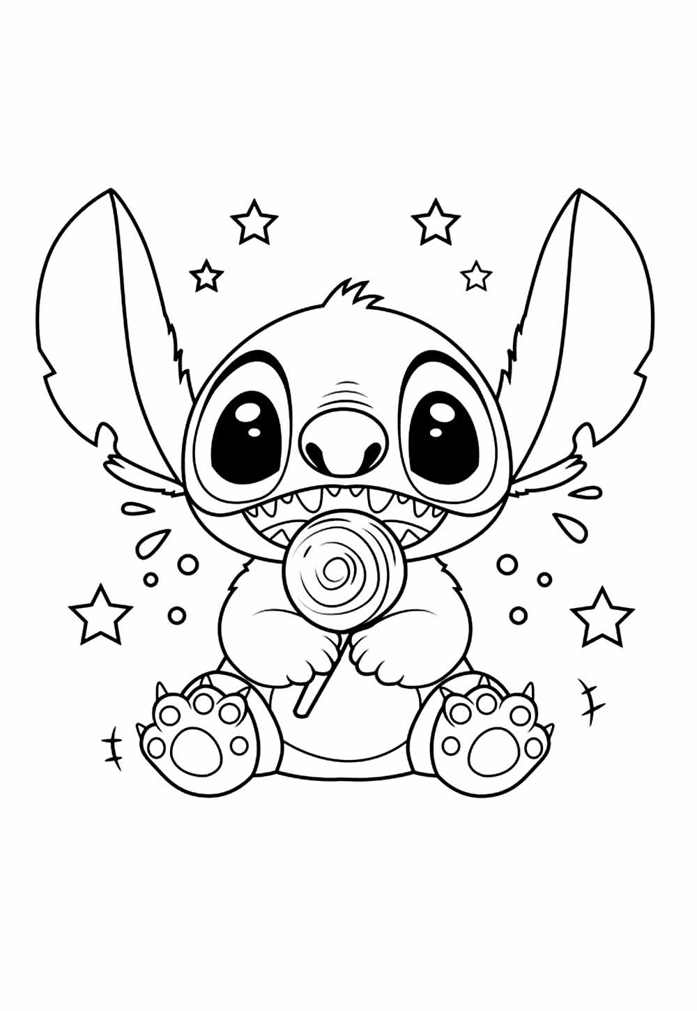 Desenho Stitch Pintar Imprimir