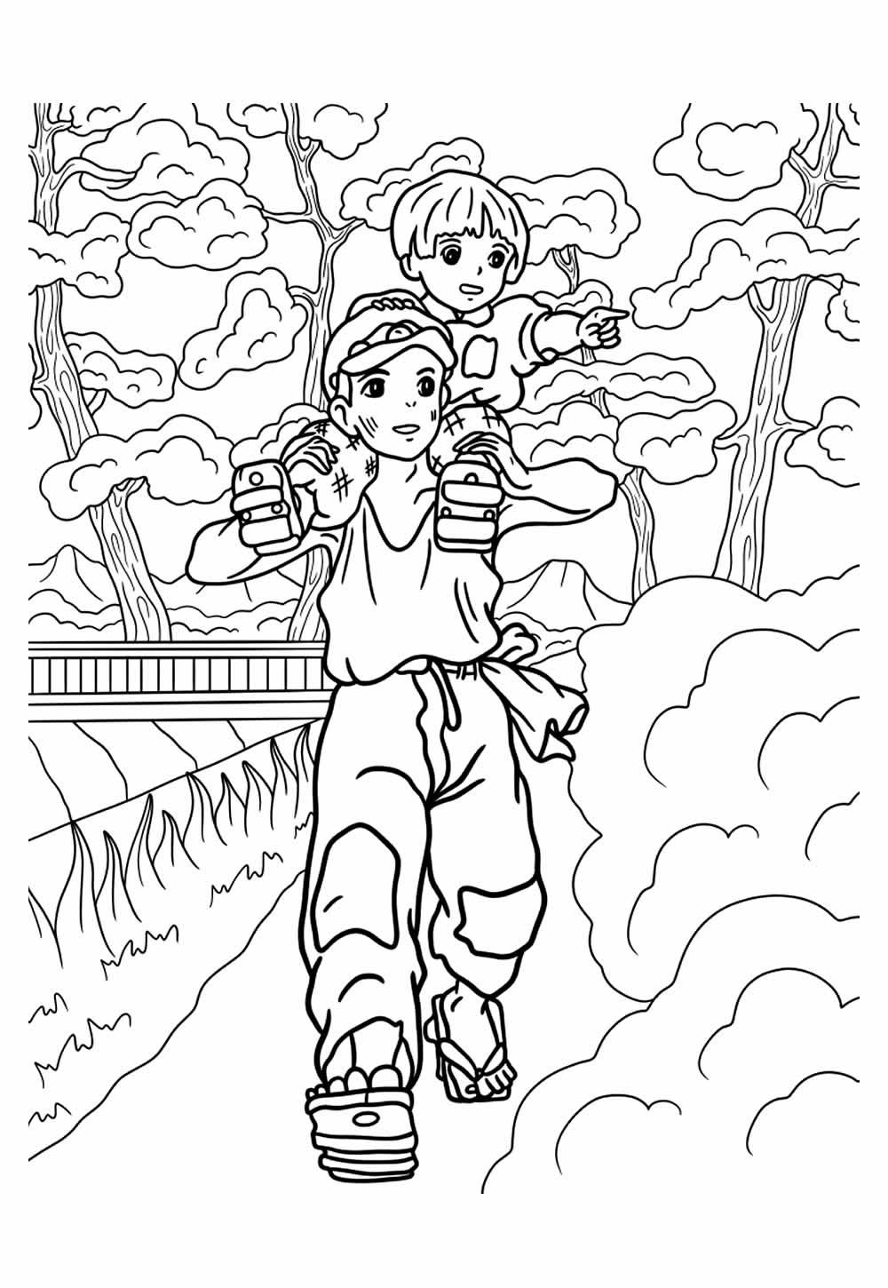 Desenhos Studio Ghibli Pintar