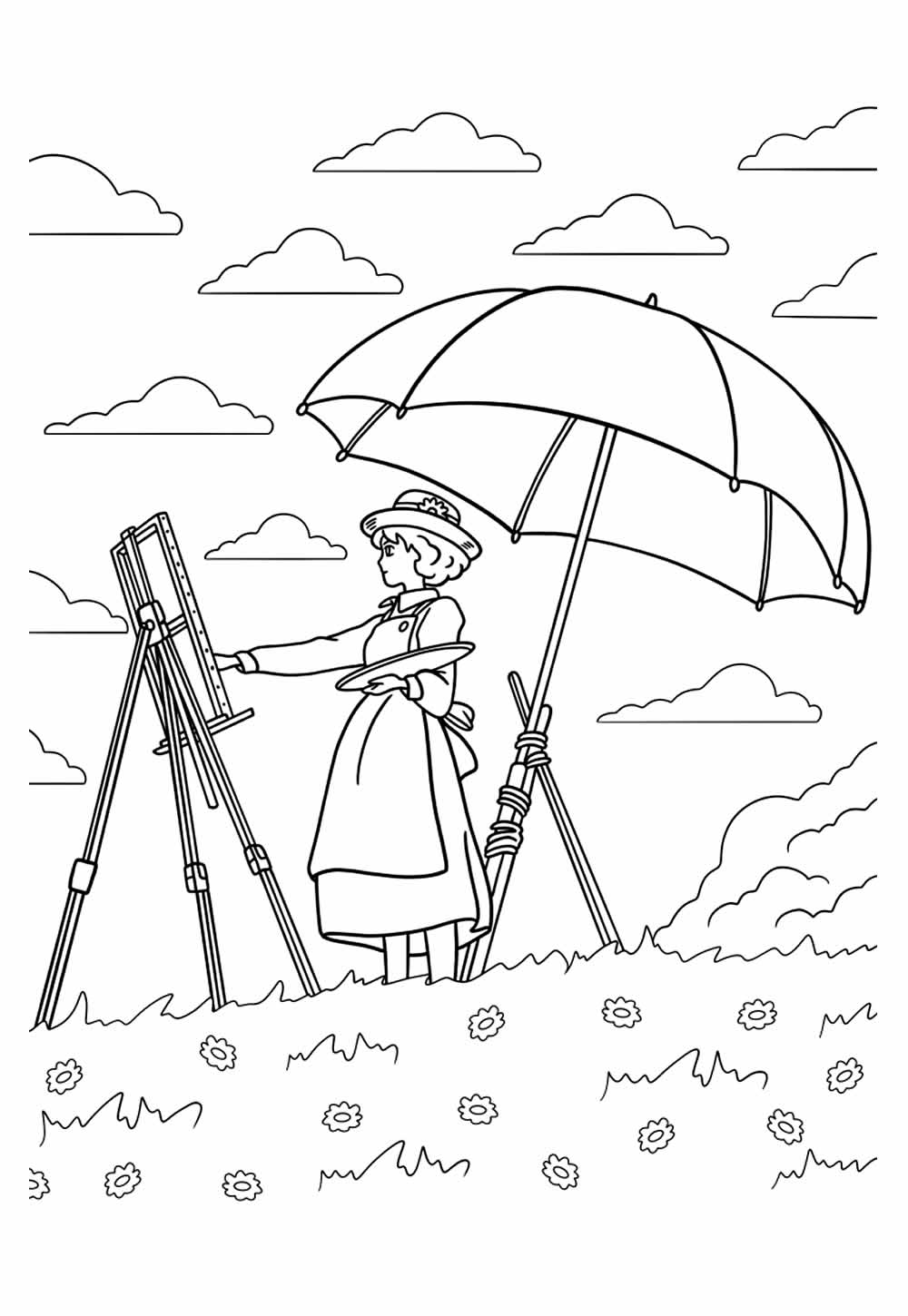 Desenhos Studio Ghibli Imprimir e Pintar