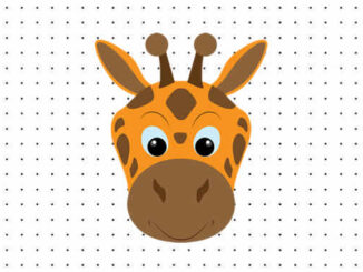 Máscaras de Girafa para colorir