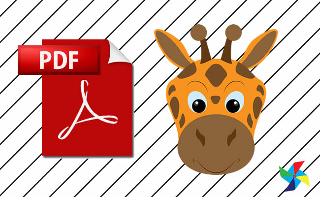 Máscaras de Girafa em PDF