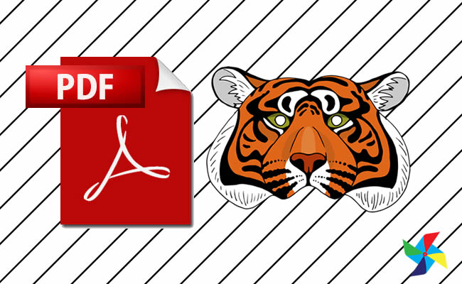 Máscara de Tigre em PDF