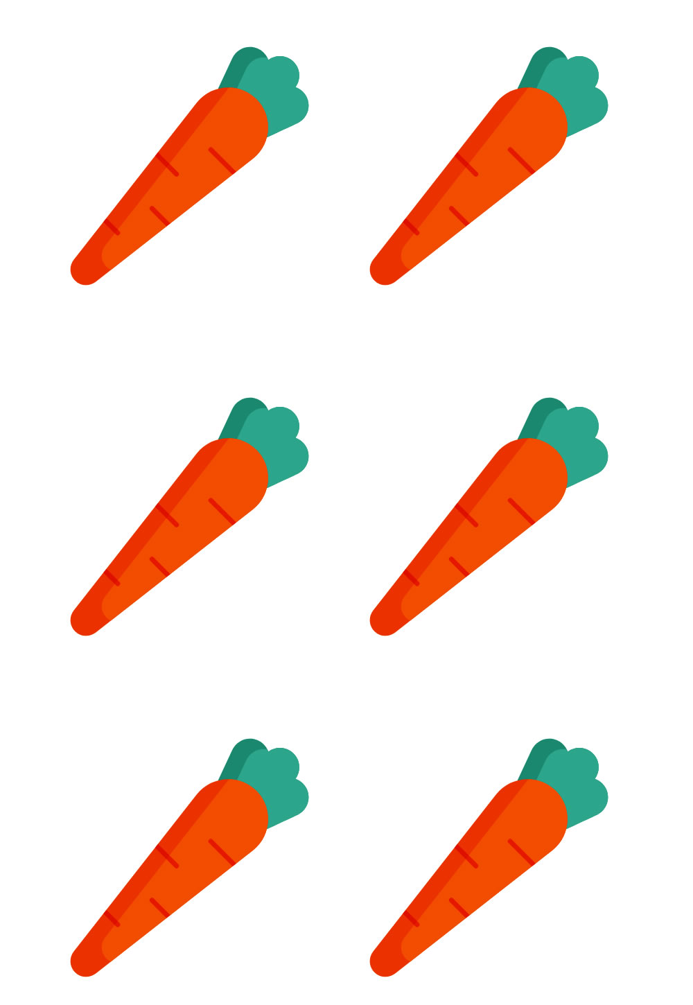 Cenouras para Imprimir