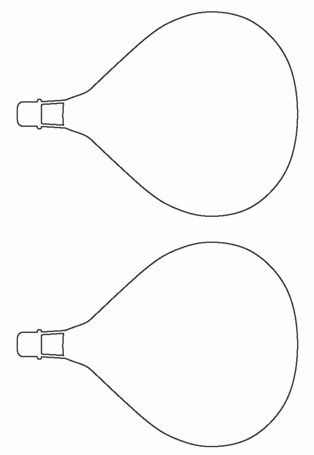 Moldes de Balões para imprimir