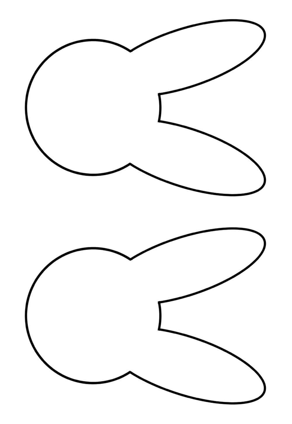 Molde Coelhinhos Imprimir