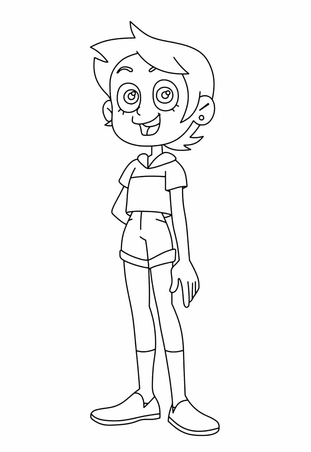 Desenho para pintar de A Casa da Coruja