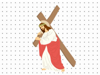 Desenhos da Paixão de Cristo para colorir
