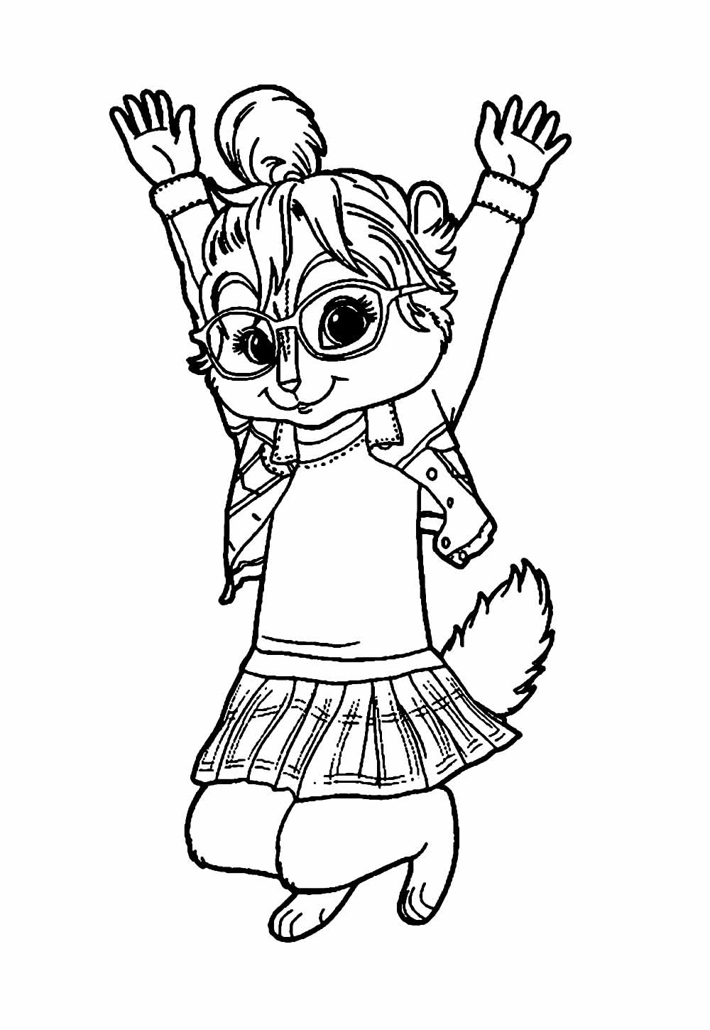 Desenho Alvin e os Esquilos Pintar