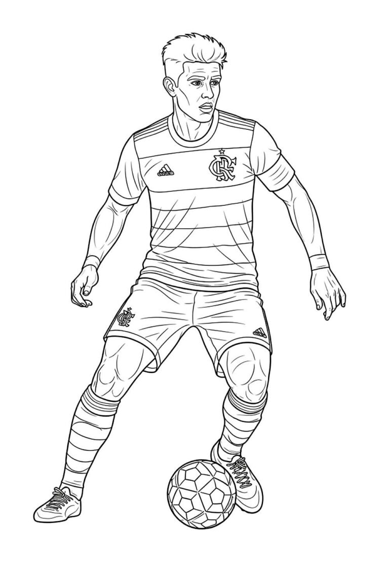 Desenhos do Flamengo para colorir - Bora Colorir