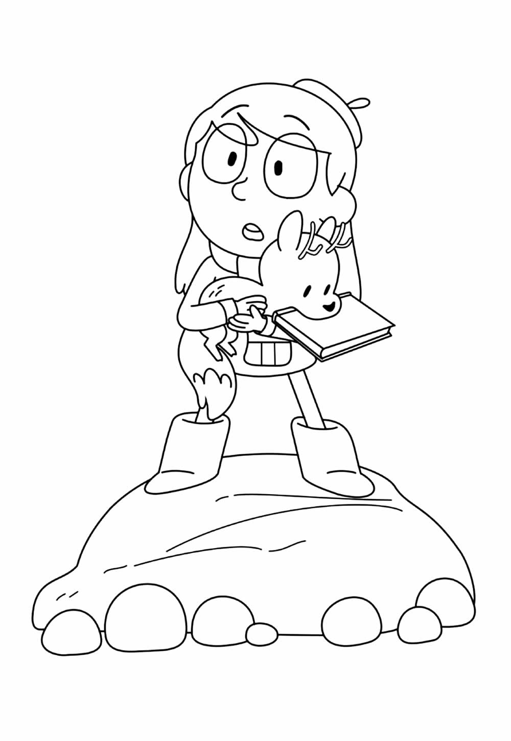 Desenho de Hilda para colorir