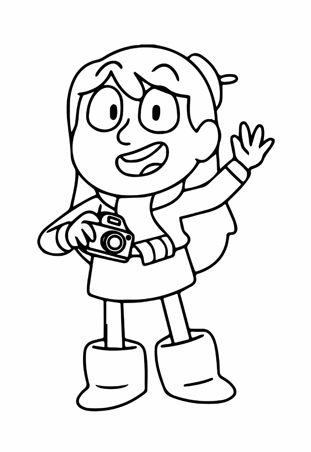 Desenho de Hilda para pintar