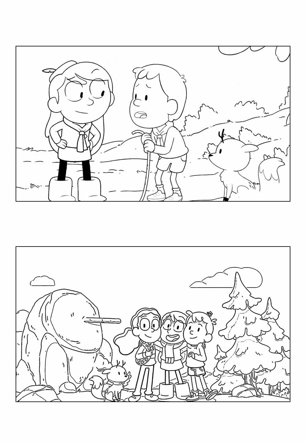 Desenhos de Hilda para colorir