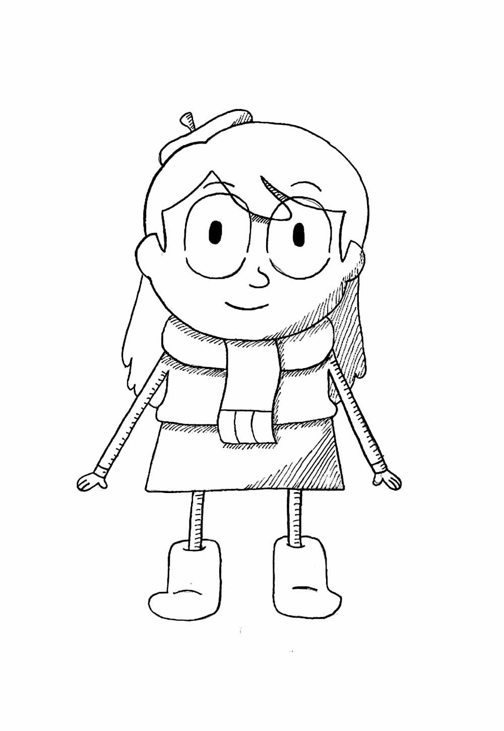 Desenho de Hilda para colorir