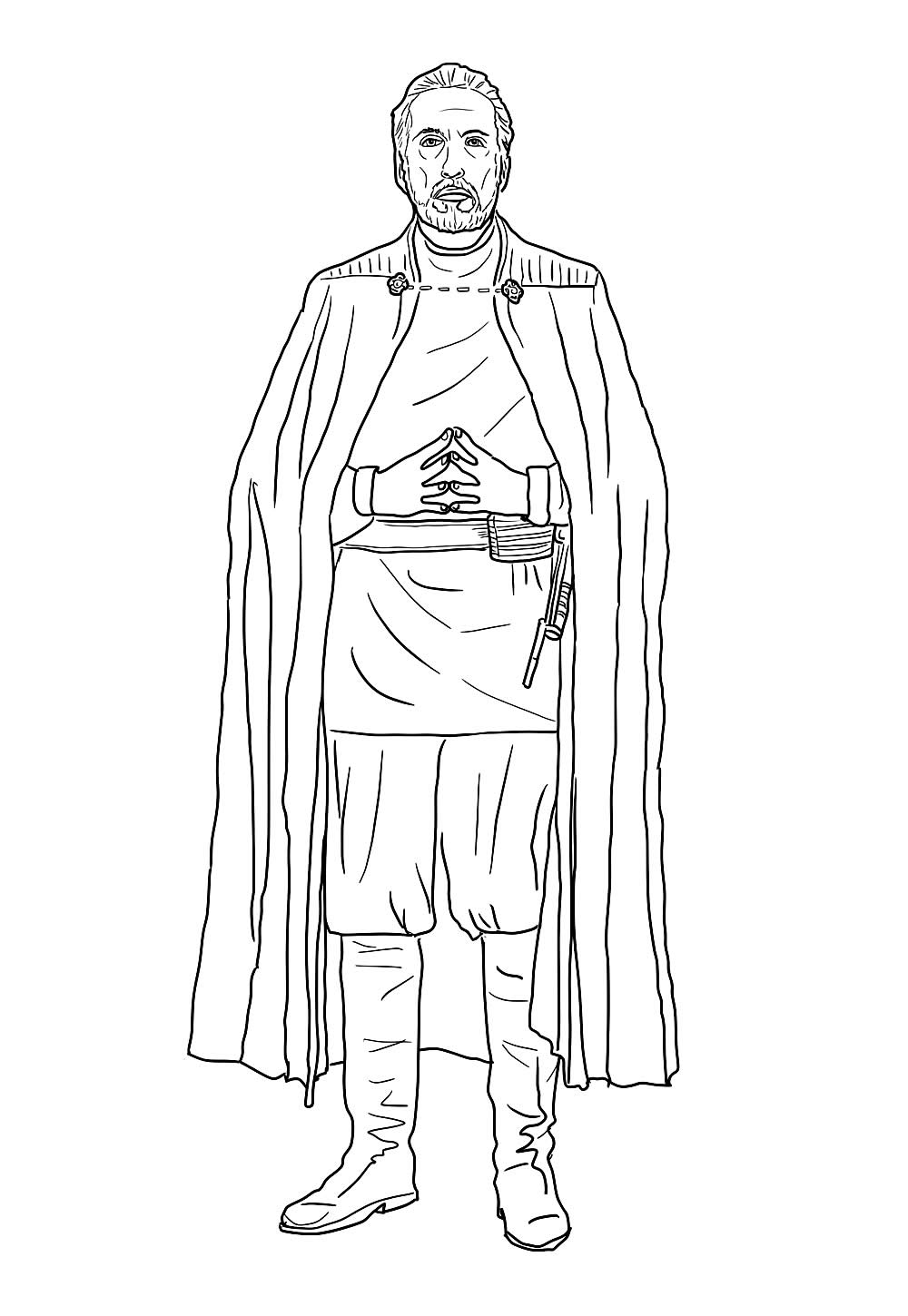 Desenho jedi Colorir