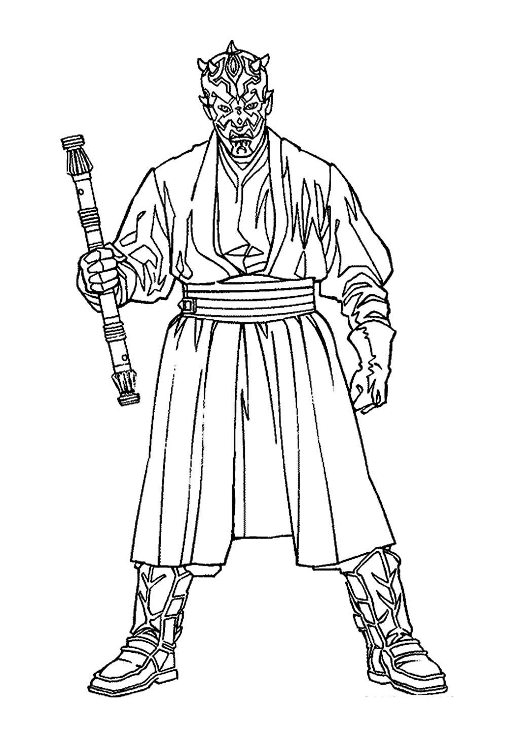 Desenho jedi Pintar