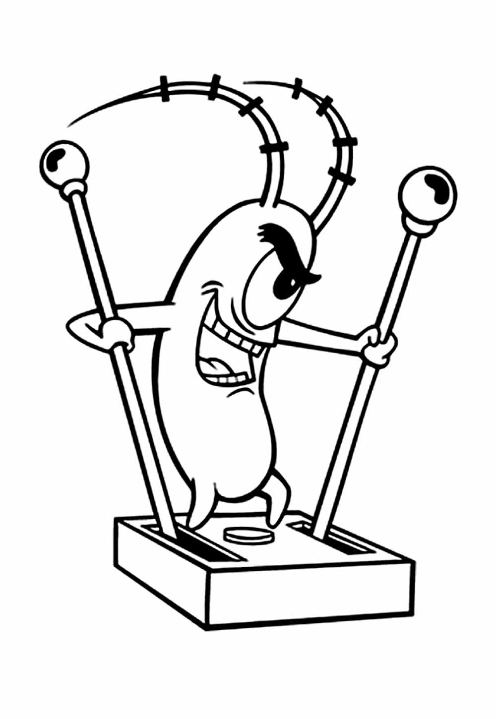 Desenhos de Plankton: O Filme para pintar