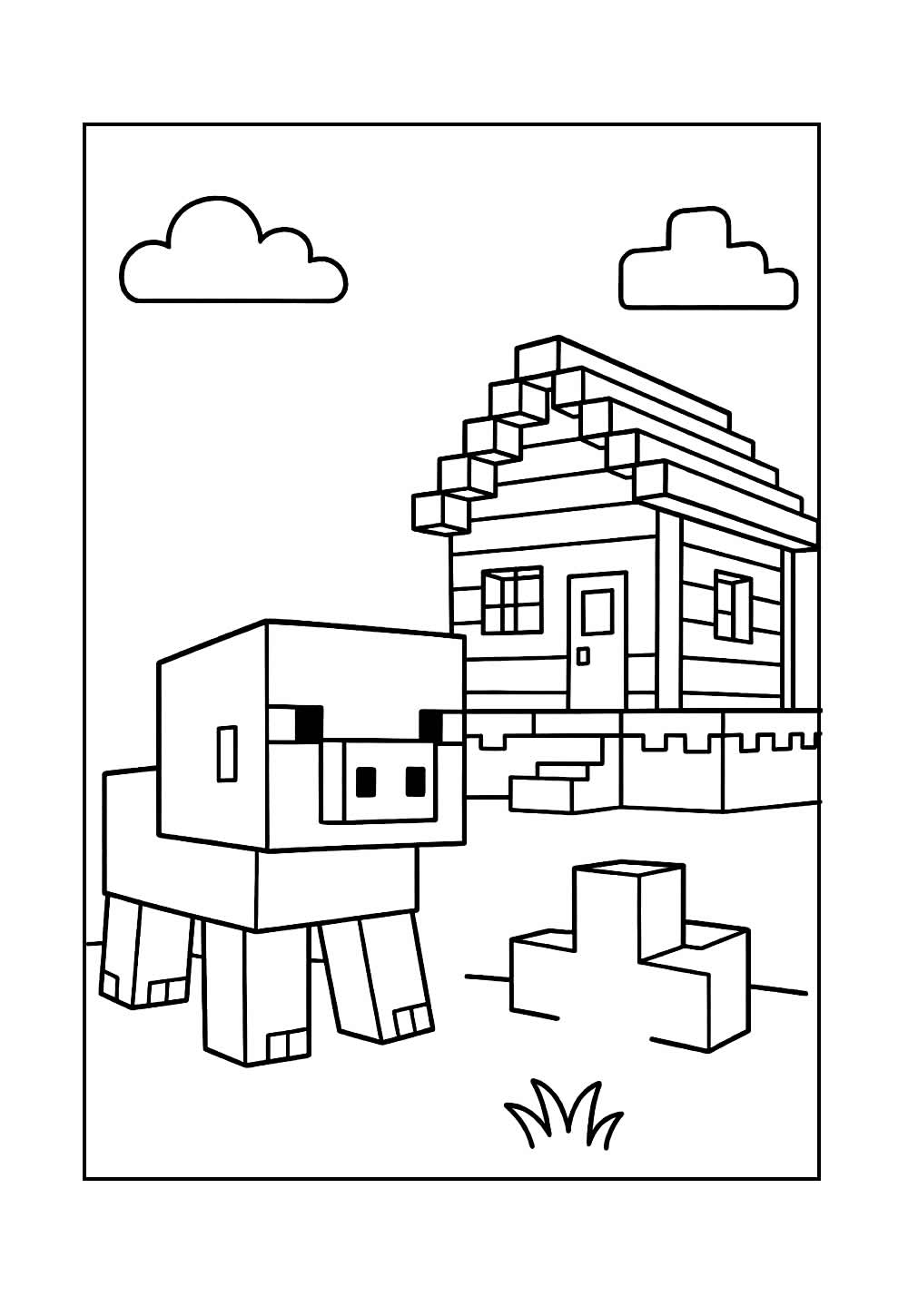 Desenho de Minecraft