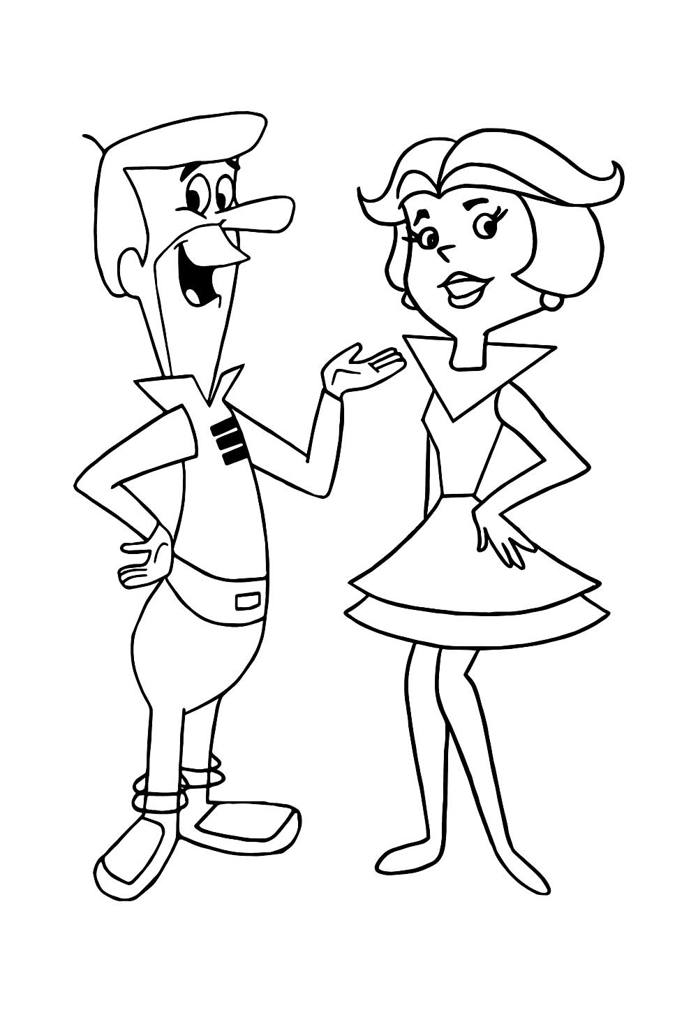 Desenho dos Jetsons para colorir