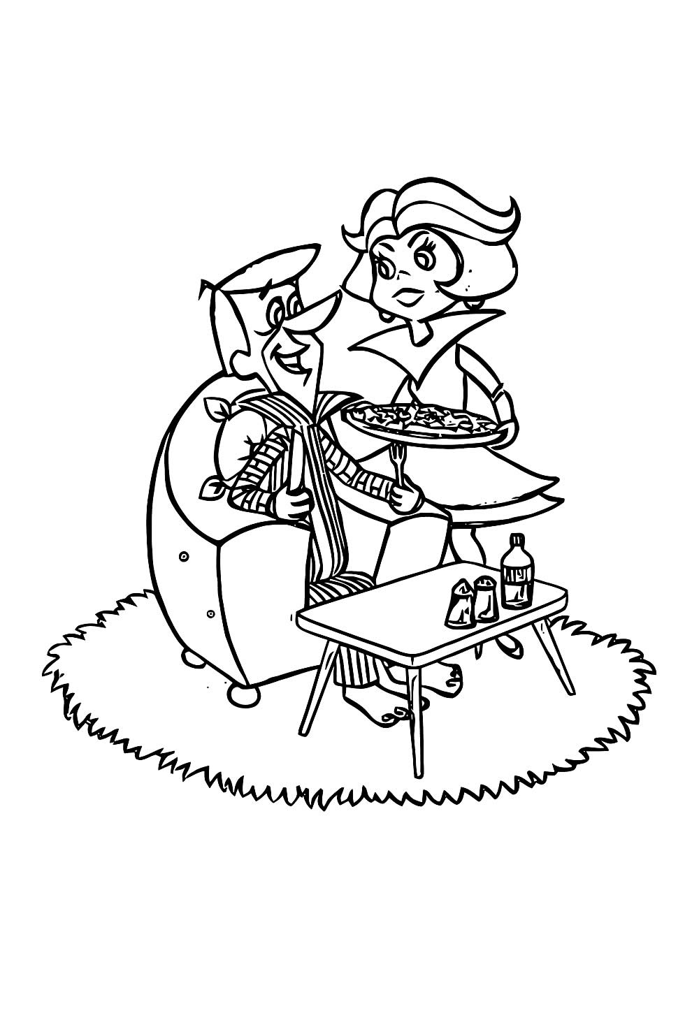 Desenho Jetsons Imprimir e Colorir