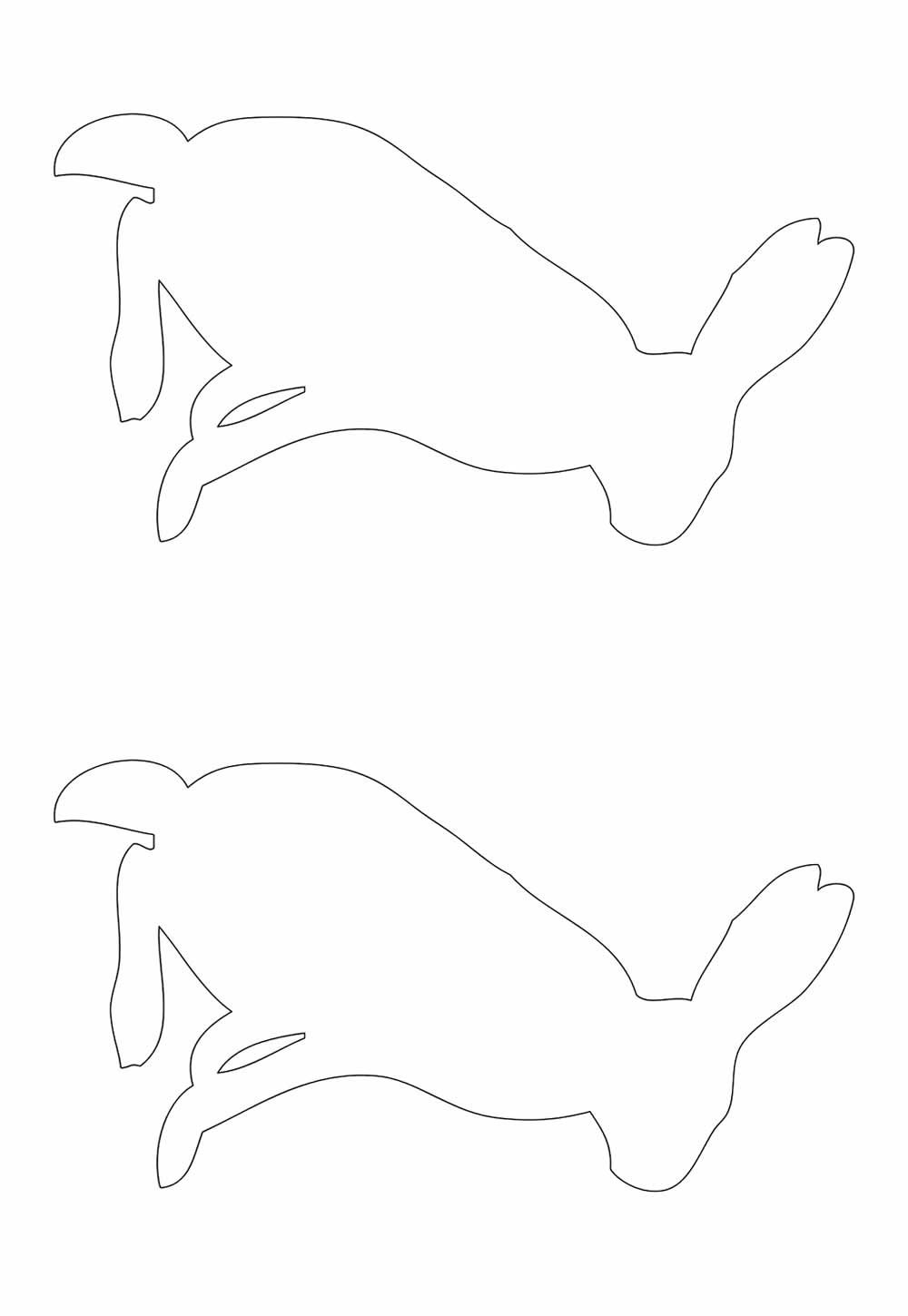 Molde Coelhinhos Imprimir
