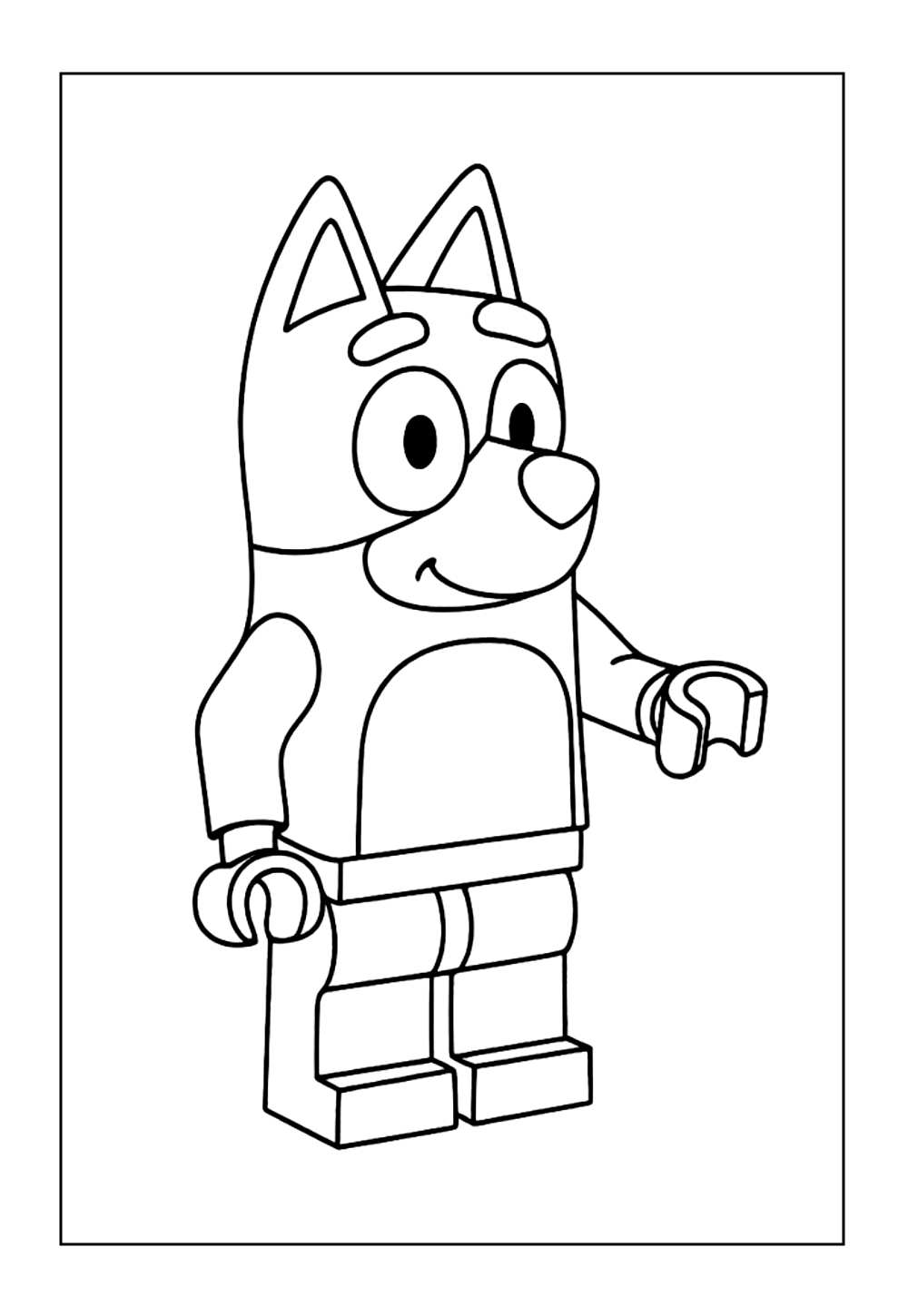 Desenho de Bluey para colorir