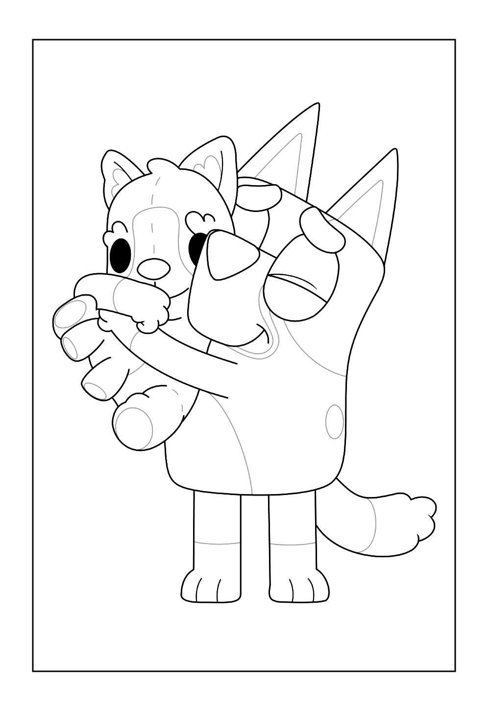 Desenho Bluey Colorir