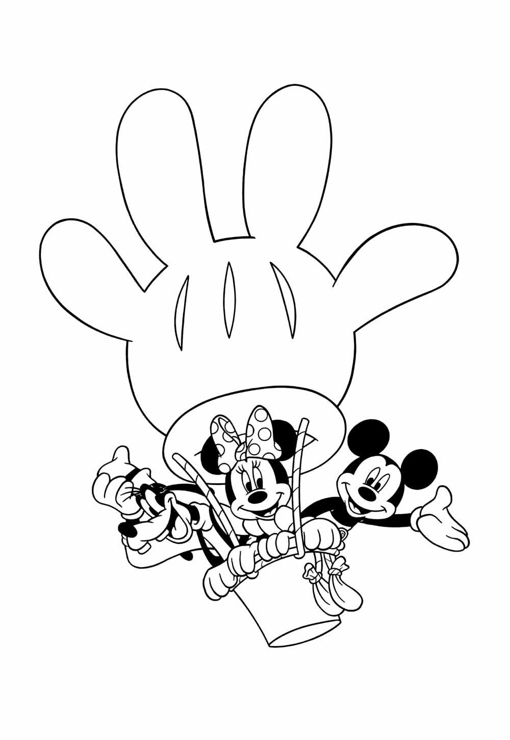 Desenho de A Casa do Mickey Mouse para colorir