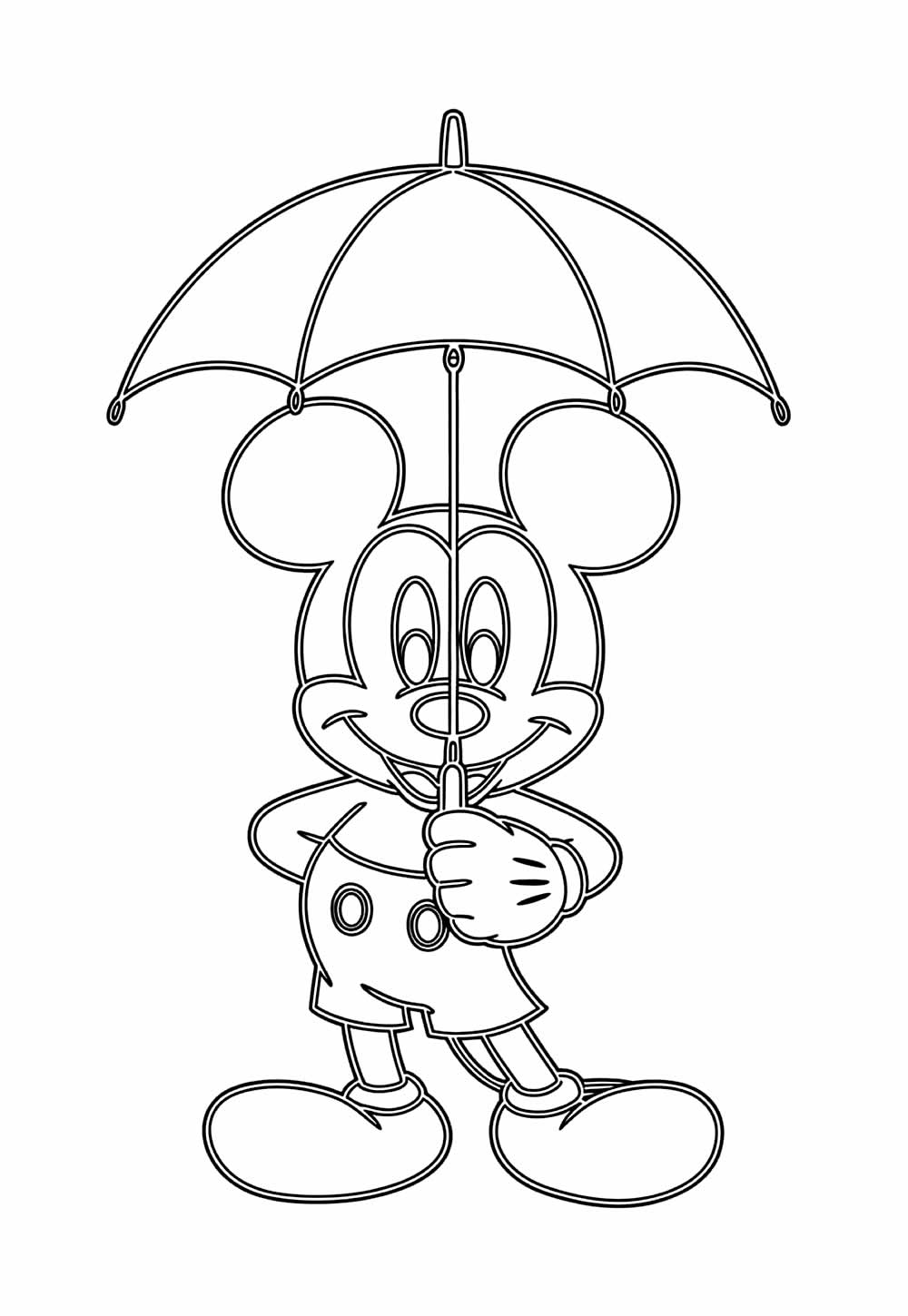 Desenho de A Casa do Mickey Mouse para colorir