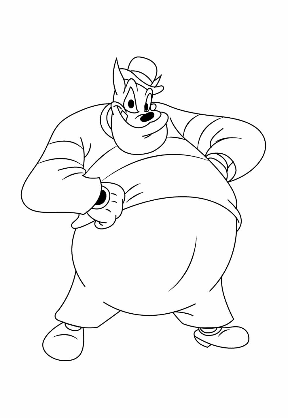 Desenho de A Casa do Mickey Mouse para colorir e pintar