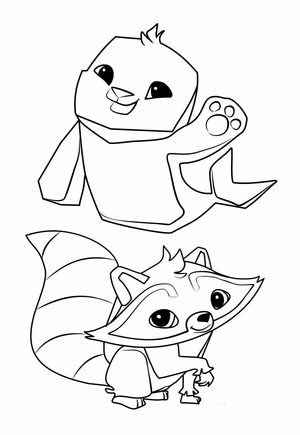 Desenho de Animal Jam para colorir