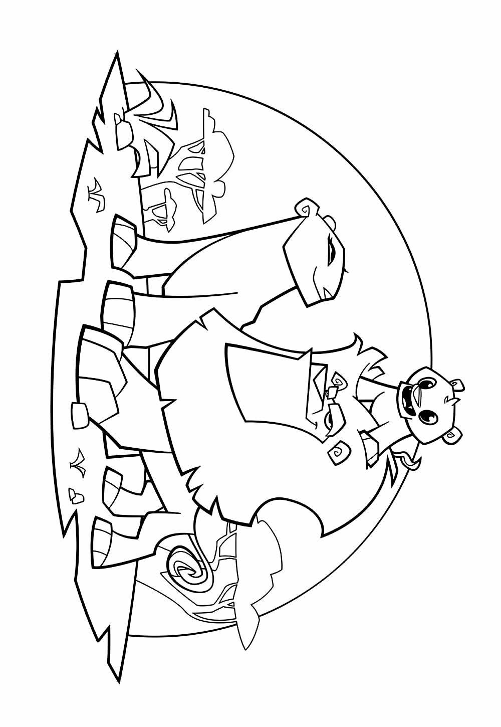 Desenhos de Animal Jam para colorir