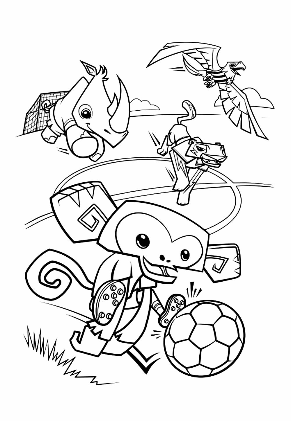 Desenho de Animal Jam para imprimir