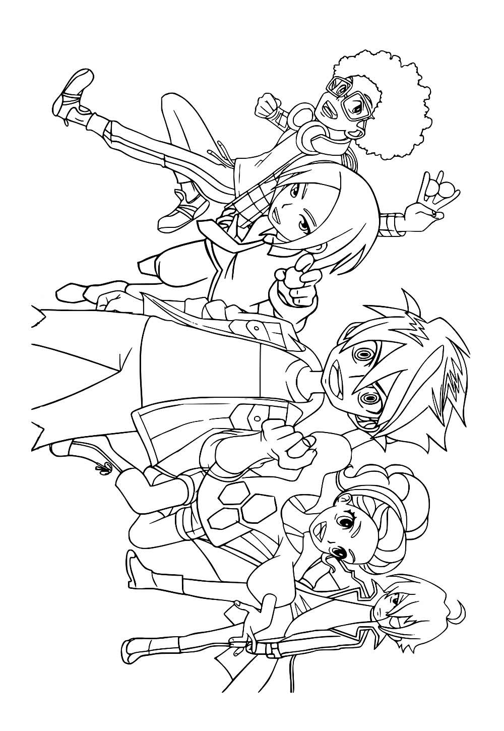 Desenho de Bakugan para colorir