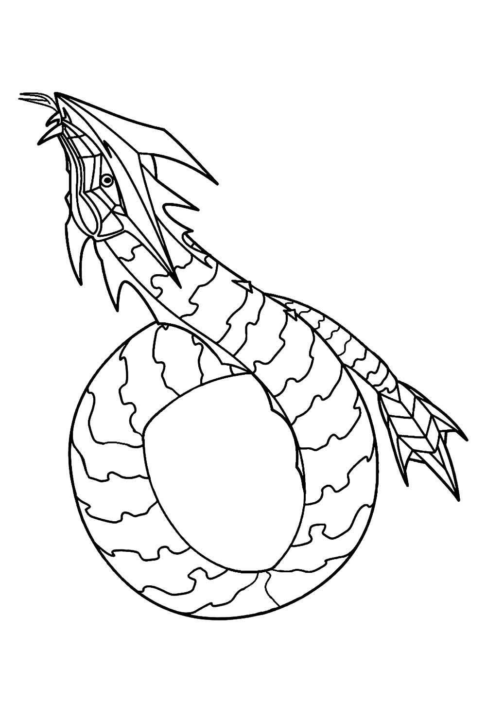Desenho de Bakugan para colorir